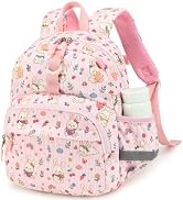 LOIDOU Toddler Backpack for Girls Ages 2-4, 12 Inch Mini Preschool Daycare Bookbag with Insulated...