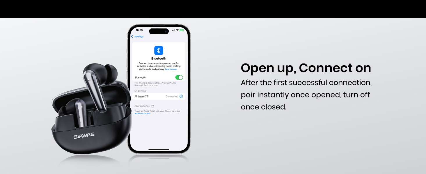 Wireless Earbuds, Sports Bluetooth Headphones, 70Hrs Playtime Ear Buds