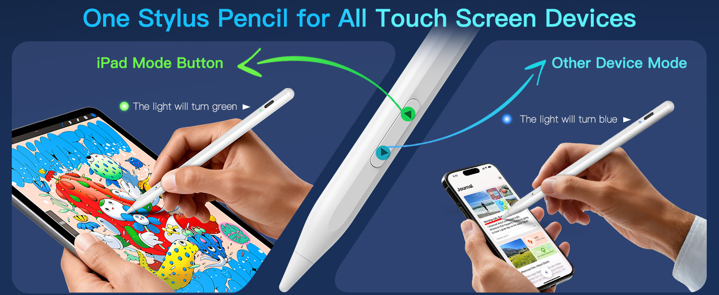 one stylus pencil for all touch screen devices ipad iphone iwatch tablet smartphone