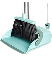 XXFLOWER Broom and Dustpan Set, Dustpans with Broom Combo for Home, Heavy Dust Broom and Dustpan ...