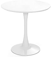 Giantex White Round Dining Table, 32 Inches Modern Tulip Kitchen Table w/ 0.9” Thickened Tabletop...