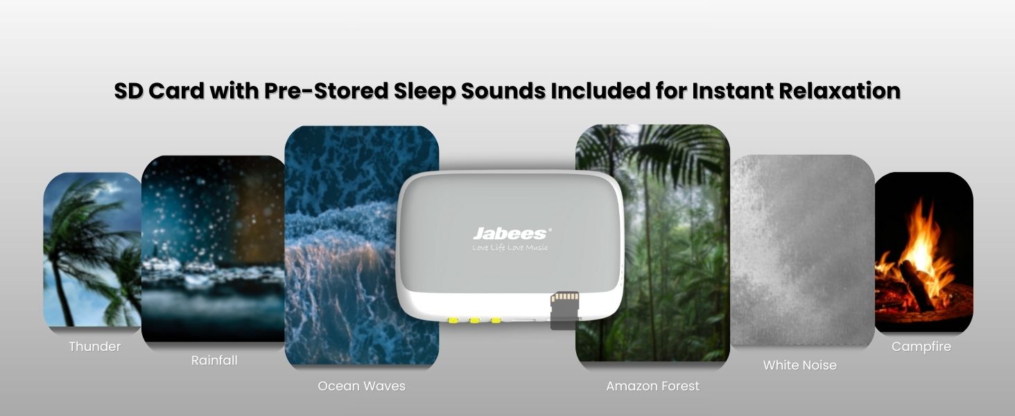 Under pillow speaker bluetooth sound machine with long battery life Sleepers