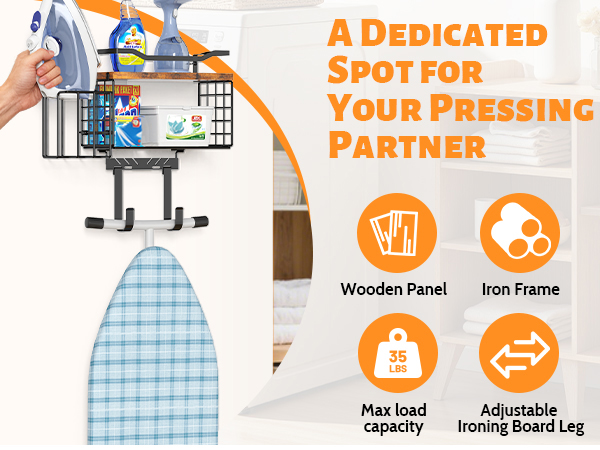 Ironing Board Hanger Wall Mount