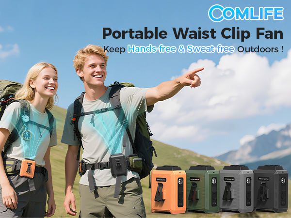 portable waist fan waist clip fan