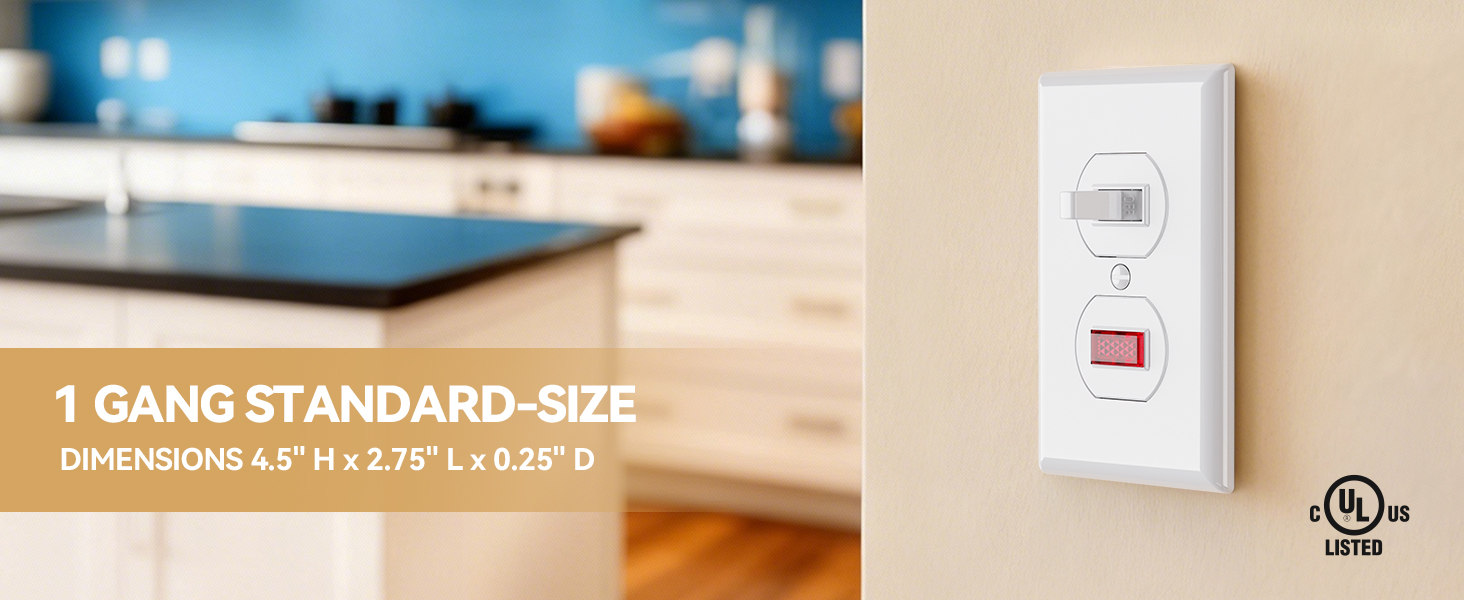 1 Gang Standard Size Duplex Switch Wall Plate