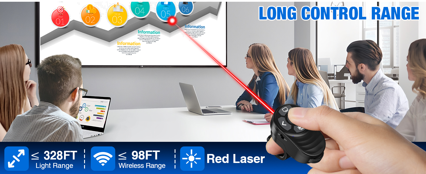 powerpoint clicker with laser pointer