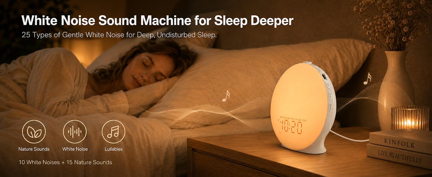 White Noise Sound Machine for Deep Sleep