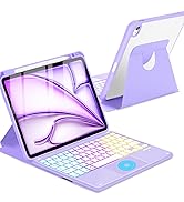 MePadKey Touchpad Keyboard Case for iPad Air 11 inch M2/Air 5th 4th Generation, 360 Degree Rotati...