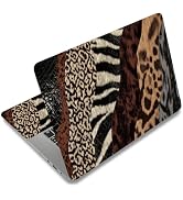 SUPERDANT Laptop Skin Decal Cover 3PCS Universal Fit 14.96x10.63inch with Colorful Animal Fur Tex...