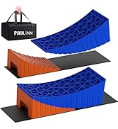 PAULINN RV Leveling Blocks Ramp Chock Kit, Upgraded 2 Packs Camper Levelers Up to 35,000 lbs, Cur...