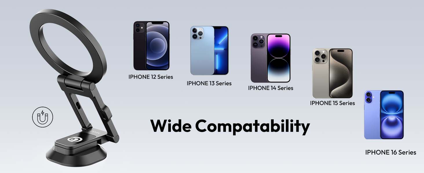 magnetic phone stand for iphone 12 13 14 15 16 and MagSafe cases 