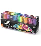 Shuttle Art 120 Unique Colors (No Duplicates) Gel Pens Gel Pen Set for Adult Coloring Books Art M...