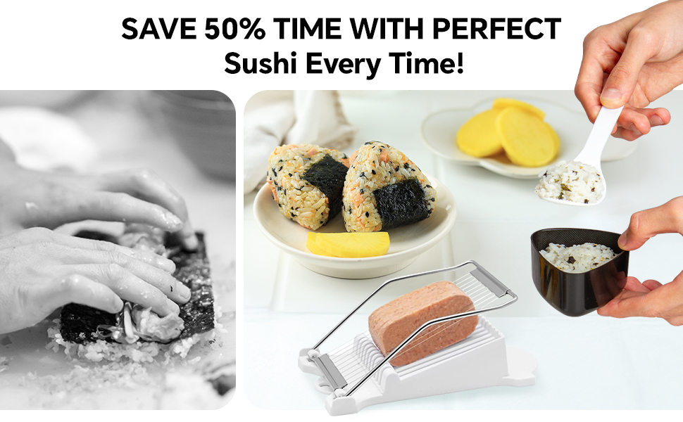 SAVE 50% TIME WITH PERFECT Sushi Every Time!
