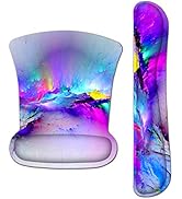 Keyboard Wrist Rest Pad and Mouse Wrist Rest Support Mouse Pad Pads for Computers Memory Foam Non...