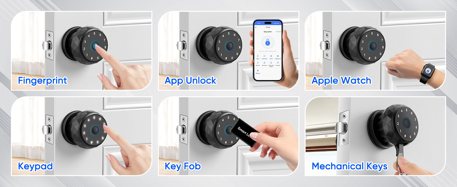 Smart Door Knob Fingerprint Door Lock
