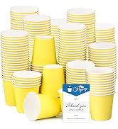 Prgery 300 Pack 3oz Yellow Paper Cups,Mouthwash Cups, Disposable Bathroom Cups,Small Paper Cups 3...
