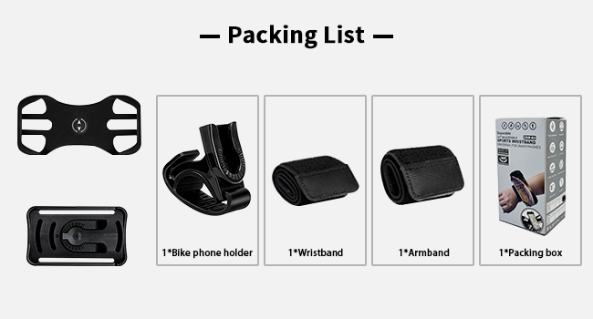 wristband phone holder