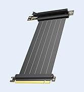 JEYI PCI-E 4.0 Riser Cable, High Speed Flexible Vertical GPU Mount Cable PCIe 4.0 x16 for AMD Rad...