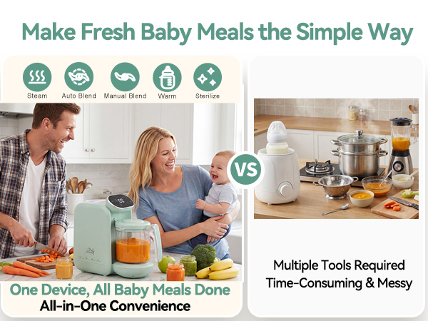 baby blender food maker and steamer