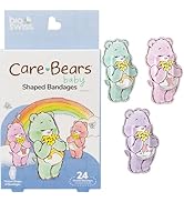 BioSwiss Care Bears Bandages, Baby Care Bear Shaped Self Adhesive Bandage, Latex Free Sterile Wou...
