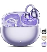 Jacuate Clip on Earbuds,Open Ear Earbuds Wireless Bluetooth 5.4, Lightweight Open Ear Headphones ...