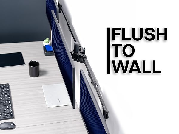 Telescoping Triple Monitor Wall Mount