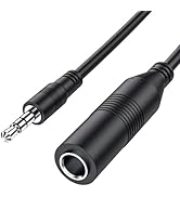 MOSWAG 1/4 to 3.5mm Adapter,1/4 Inch Female to 3.5mm Male Headphone Adapter, 1/4" Female to 1/8" ...
