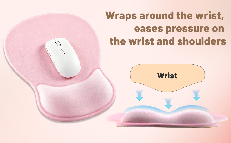 Wraps around the wrist,eases pressure onthe wrist and shoulders