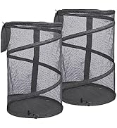 Rethink Your Room Collapsible Mesh Pop up Hamper, 2-Pack, Durable Handles, Large Laundry Basket, ...