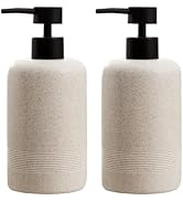 Haocoott Soap Dispensers 400ML 13OZ, 2 PCS Hand Dish Lotion Shampoo Lotion Soap Dispenser Jar, Re...