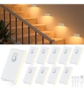 WILLED Rechargeable Night Light, Warm White Stair Lights Indoor, Wireless Motion Sensor Night Lig...
