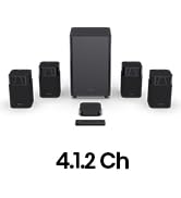 Hisense HT Saturn 4.1.2Ch Sound Bar with Wireless Subwoofer, Dolby Atmos, DTS:X, Bluetooth 5.3, E...