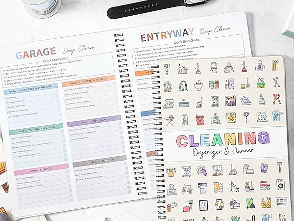 adhd cleaning planner adhd planner daily planner chore chart work planner organizer notebook