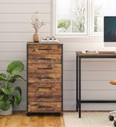 7-Drawer Chest Dresser, File Cabinet, Wooden File Cabinet, Office Cabinet with Drawers