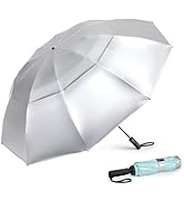 G4Free 42/46/54/62 Inch Large Golf Umbrella Compact Reverse Travel Umbrella 10 Ribs Windproof for...
