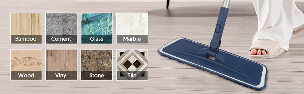 a floor with different types of marble tile.