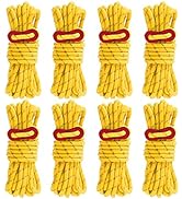 Smithok 8 Pack 4mm Guy Lines Ultralight Tent Cords with Aluminum Adjuster Tensioner Outdoor Campi...