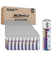 ACDelco Triple AAA Batteries, Maximum Power Super Alkaline Battery, 10-Year Shelf Life, Reclosabl...