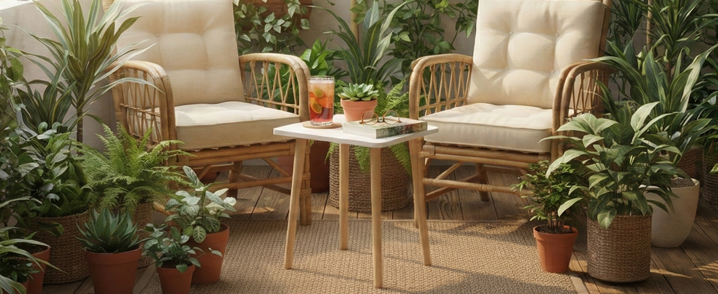 short side table;end table;white side table