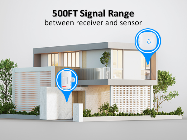 500FT wireless transmission range