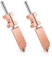 HIKUDIY 2Pcs Upgraded 0.4mm Integrated Nozzle for Flashforge Adventurer 5X, Quick Release Extrude...