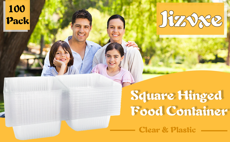 1 Transparent Clamshell Containers