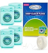 Dental Floss Deep Clean Waxed Floss Extra Wide Cleaning Slides Smoothly &amp; Easily Perfect for Indi...