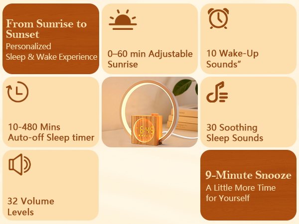 light alarm clock sunrise