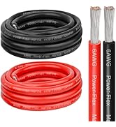 6 Gauge Marine Wire, 6 AWG Tinned Copper Electrical Wire, Boat Cable for Automotive, Solar, Car A...