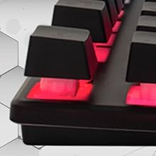 Orzly RX250 LED Backlit gaming keyboard for PC Desktop PS5 PS4 PlayStation Xbox Series One 