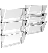 Storex Legal-Size Unbreakable Wall Pocket – Snap &amp; Stack Plastic File Organizer, Mounting Hardwar...