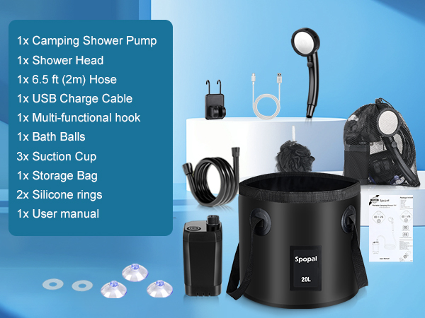 Spopal Portable Shower for Camping