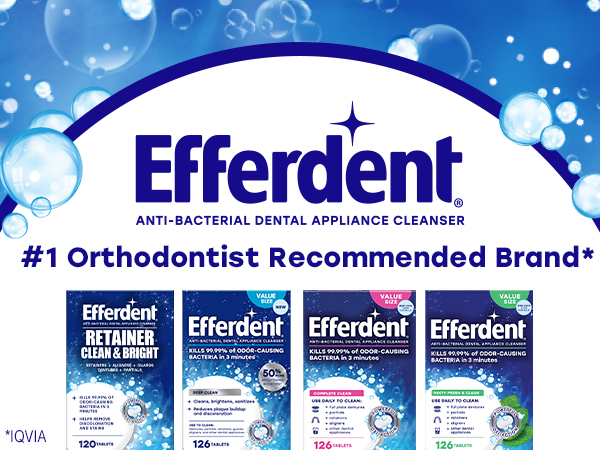Efferdent retainer cleaner tablets