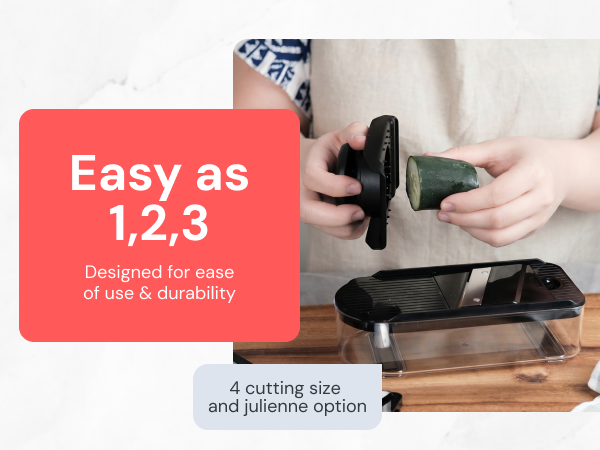 Fullstar 4 in 1 Daily Mandoline Slicer is durable and easy to use
